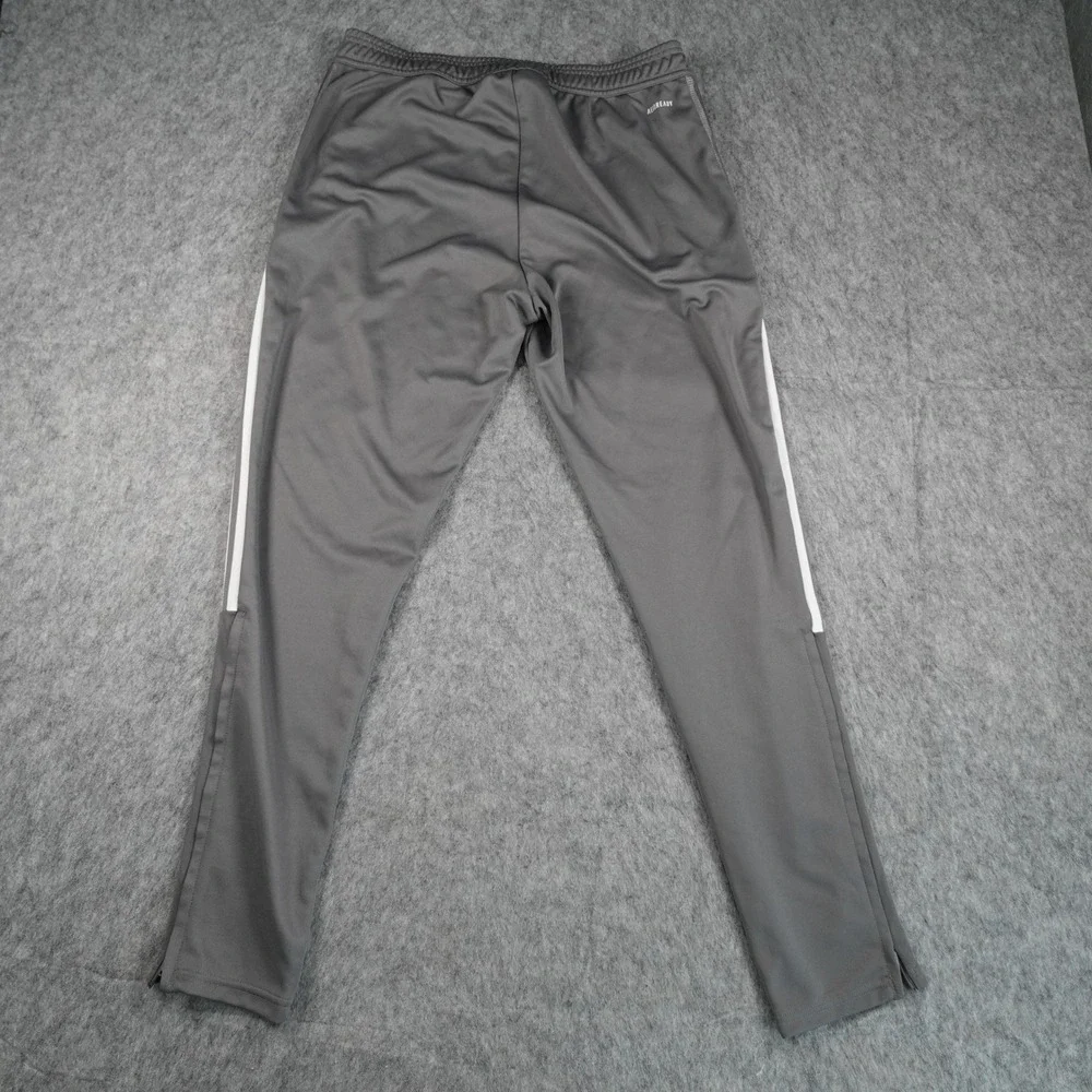 Adidas Pants Mens Large Gray Tiro 21 Track Primegreen GJ9868 Tapered Zip Ankle